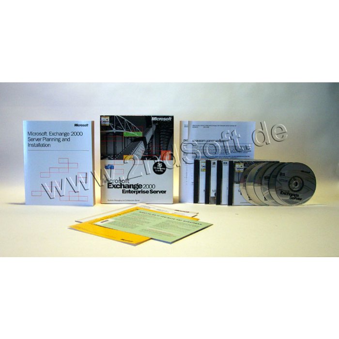 Exchange Server 2000 Enterprise Server Edition mit 25 Clients Vollversion, deutsch für Windows 2000 Server+ - neu Exchange Server 2000 Enterprise Server Edition mit 25 Clients Vollversion, deutsch für Windows 2000 Server+ - neu