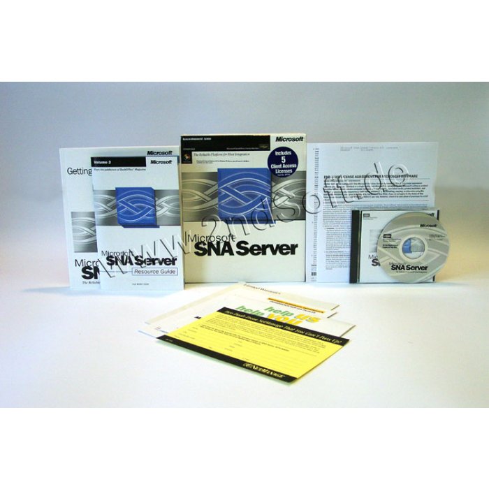 SNA Server 4 SR2 mit 5 Clients Vollversion, englisch für Windows NT