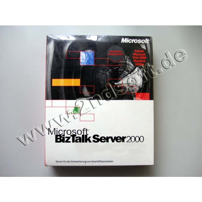 BizTalk Server 2000 Standard mit Einprozessor Lizenz Vollversion, deutsch für Windows 2000 Server+