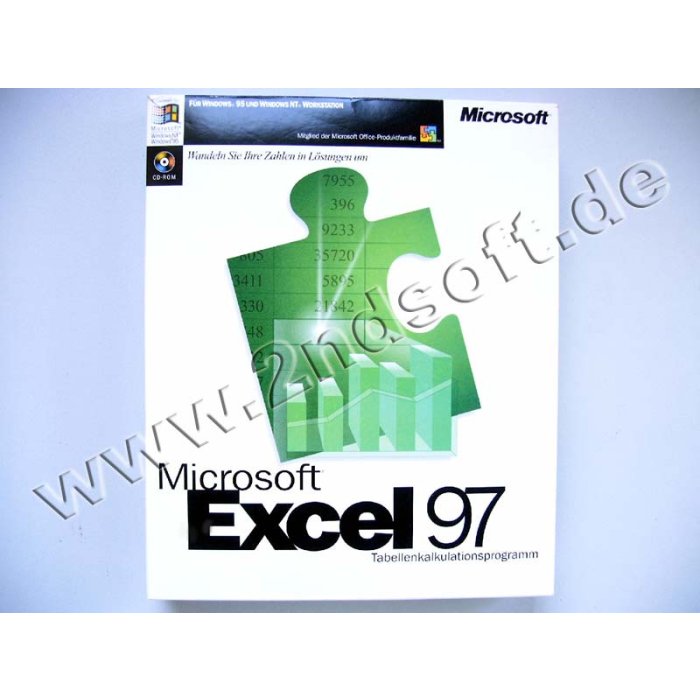 Excel 97 Vollversion, deutsch Excel 97 Vollversion, deutsch