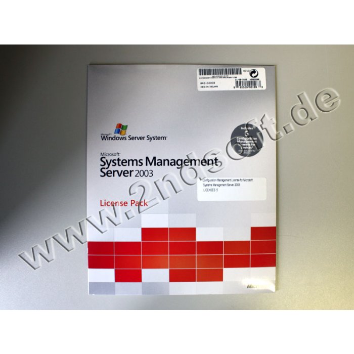 5 Configuration Management Licenses für Systems Management Server 2003 - neu