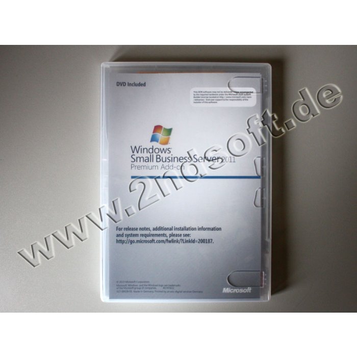 Windows Small Business Server 2011 Premium Windows Small Business Server 2011 Premium