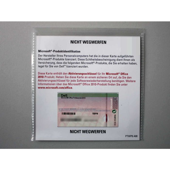 Office 2010 Professional Lizenz/Vollversion (DELL), deutsch - neu Office 2010 Professional Lizenz/Vollversion (DELL), deutsch - neu