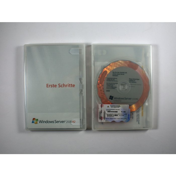 Windows 2008 Enterprise Server R2/x64, SB-Vollversion mit 25 CALs, deutsch Windows 2008 Enterprise Server R2/x64, SB-Vollversion mit 25 CALs, deutsch