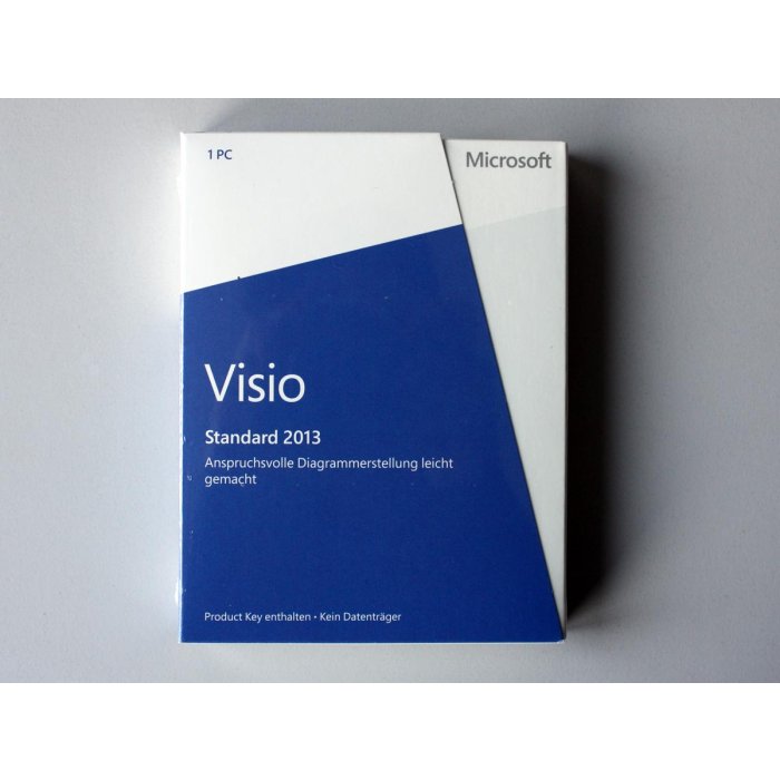 Visio 2013 Standard 32-Bit, x64 Vollversion, Vollversion, deutsch - neu