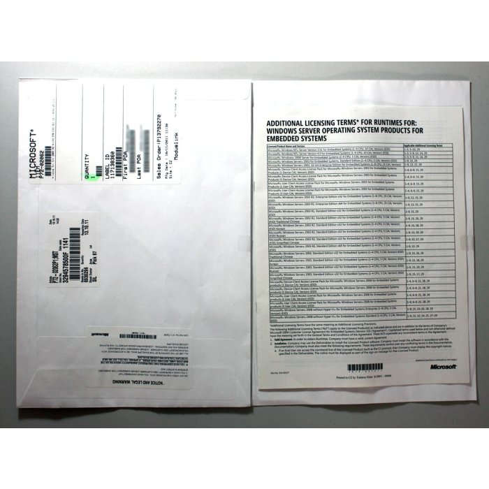 Windows 2003 Enterprise Server Edition R2 32-Bit mit 25 Clients (1-8 CPU), embedded - neu