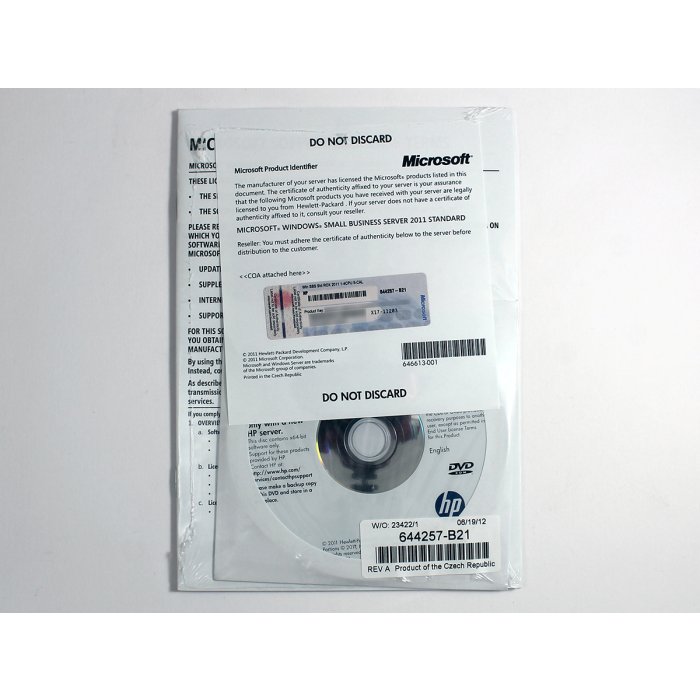 Windows Small Business Server 2011 Standard ROK HP mit 5 CALs, englisch