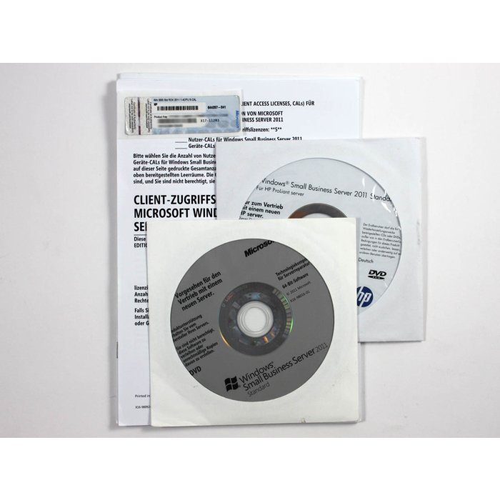 Windows Small Business Server 2011 Standard ROK HP mit 5 CALs, deutsch