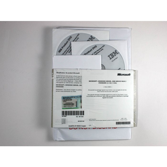 Windows 2008 Server Standard mit 5 CALs OEM/ROK für IBM Vollversion, französisch