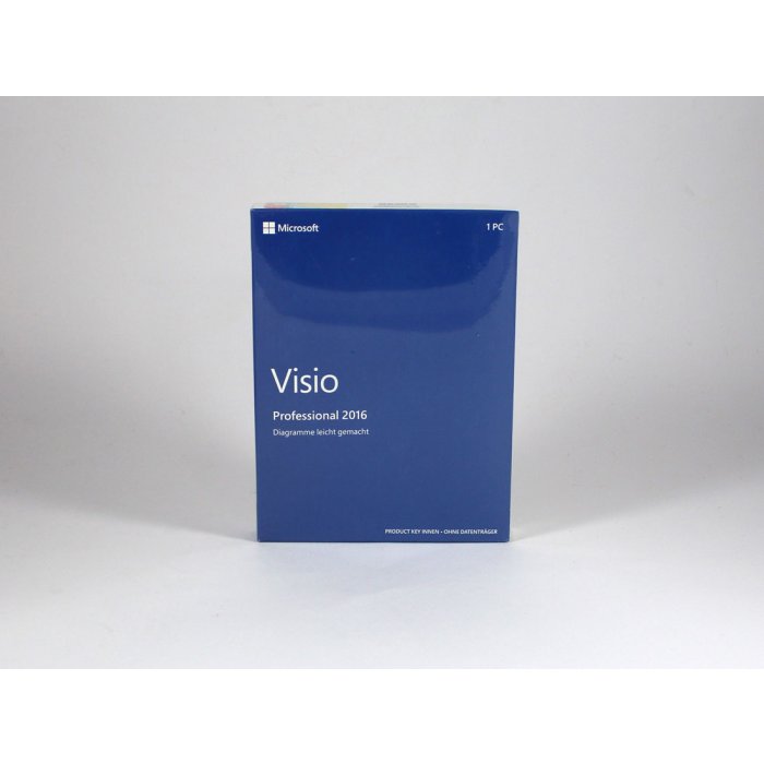 Visio 2016 Professional 32-Bit, x64 Vollversion, deutsch - neu Visio 2016 Professional 32-Bit, x64 Vollversion, deutsch - neu