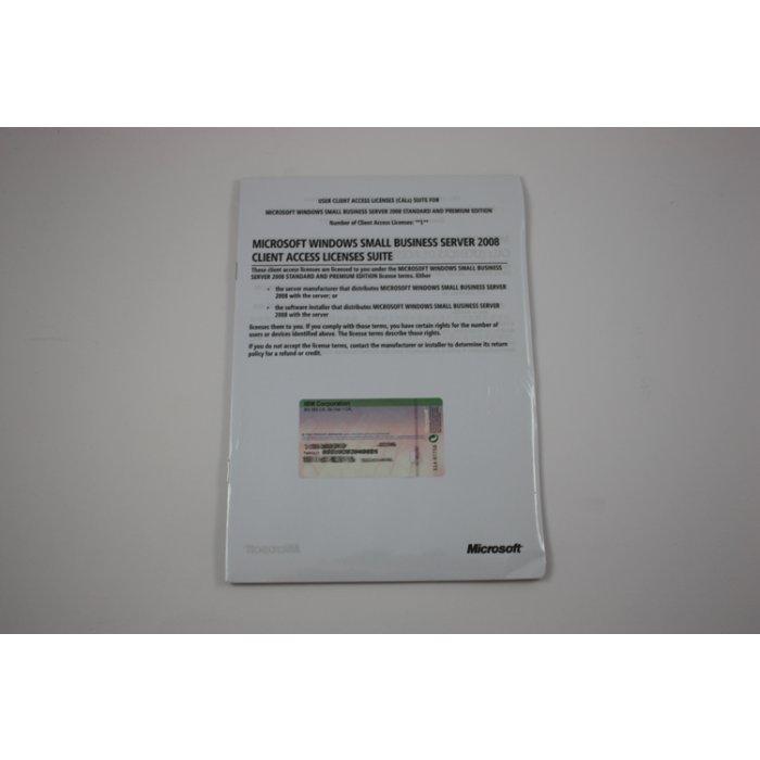 1 Zugriffslizenz (Benutzer) für Windows Small Business Server 2008 Standard, IBM - neu