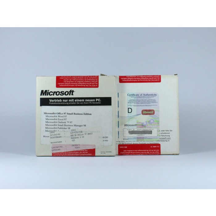 Office 97 SBE SB Vollversion, deutsch Office 97 SBE SB Vollversion, deutsch