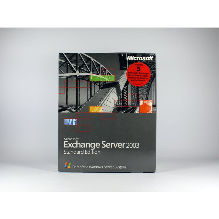 Exchange Server 2003 Standard mit 5 Clients Vollversion, englisch - neu