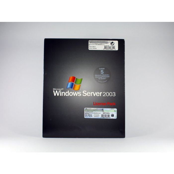5 Zugriffslizenzen (Geräte) für Windows 2003 Server, MLP, deutsch