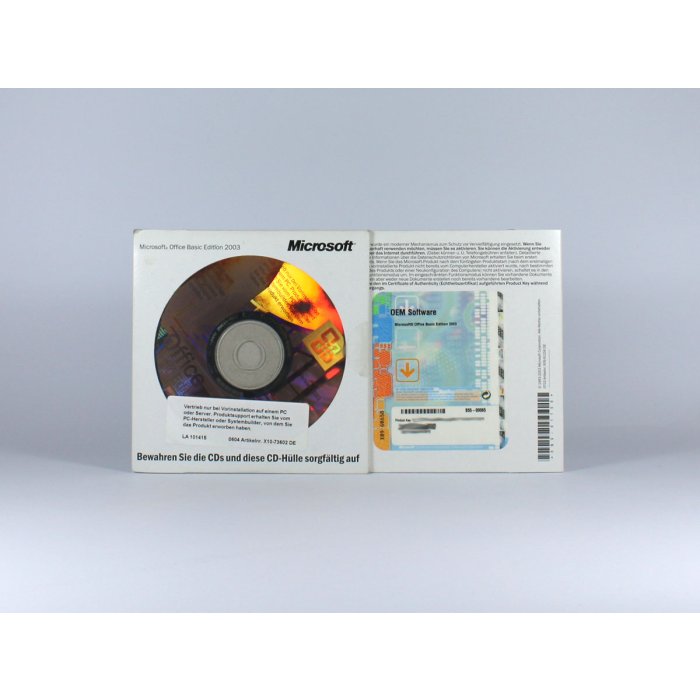 Office 2003 Basic Edition OEM-Vollversion, deutsch Office 2003 Basic Edition OEM-Vollversion, deutsch