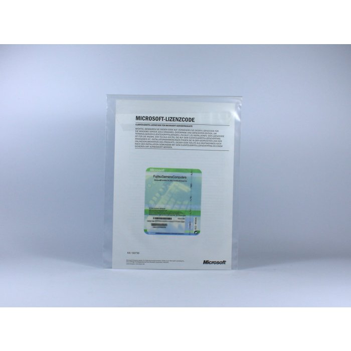 5 Terminal-Zugriffslizenzen (Benutzer) für Windows 2003, OEM, deutsch 5 Terminal-Zugriffslizenzen (Benutzer) für Windows 2003, OEM, deutsch
