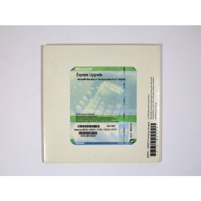Office 2007 Basic Edition OEM Technologie-Garantie-Upgrade, deutsch