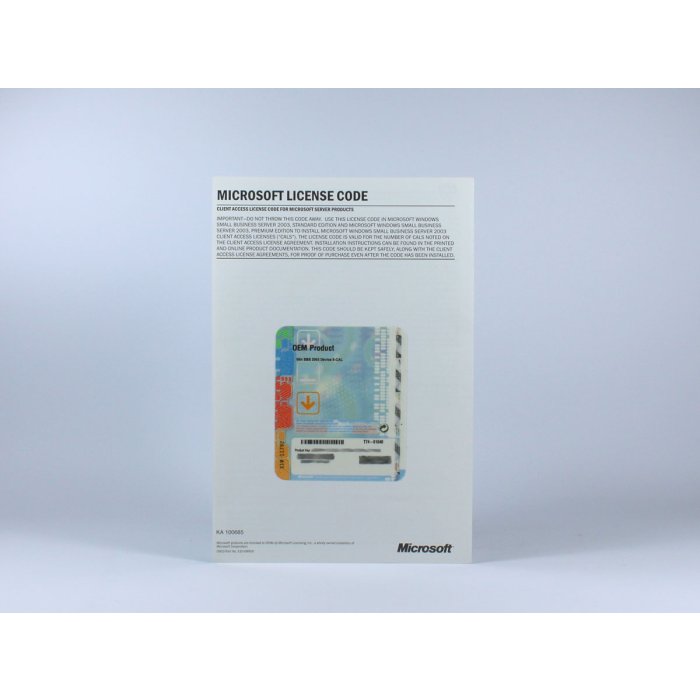 5 Zugriffslizenzen (Geräte) für Windows Small Business 2003 Server, SB/non-OSB, deutsch - neu