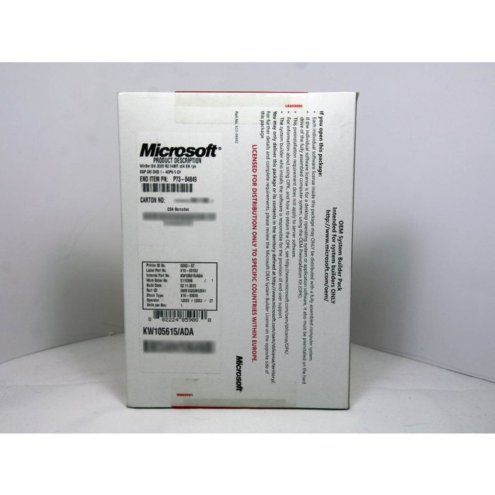 Windows 2008 Server Standard R2/x64 mit 5 CALs SB Vollversion, englisch - neu Windows 2008 Server Standard R2/x64 mit 5 CALs SB Vollversion, englisch - neu