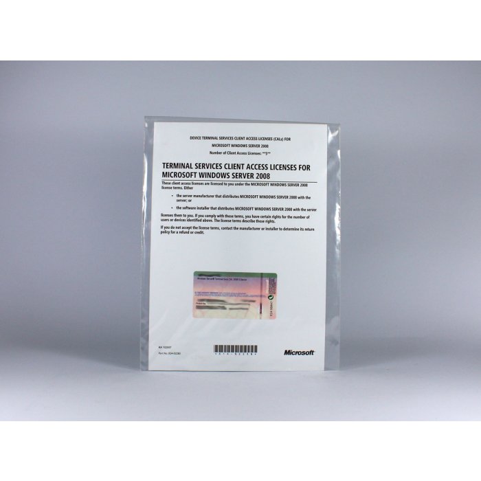 5 (RDS)-Terminal-Zugriffslizenzen (Geräte) für Windows 2008, OEM