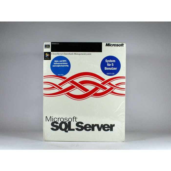 SQL Server 6.5 mit 5 Clients Vollversion, deutsch