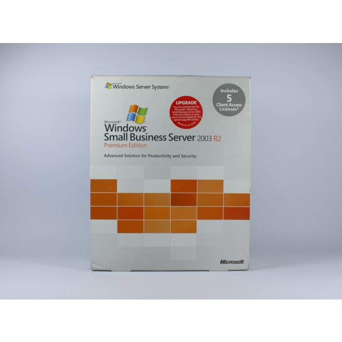 Windows Small Business Server 2003 Premium R2 mit 5 Clients Update, englisch