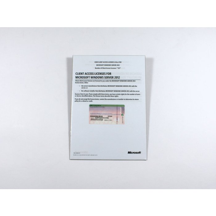 50 Zugriffslizenzen (Benutzer) für Windows 2012 Server, OEM (gelabelt) - neu 50 Zugriffslizenzen (Benutzer) für Windows 2012 Server, OEM (gelabelt) - neu