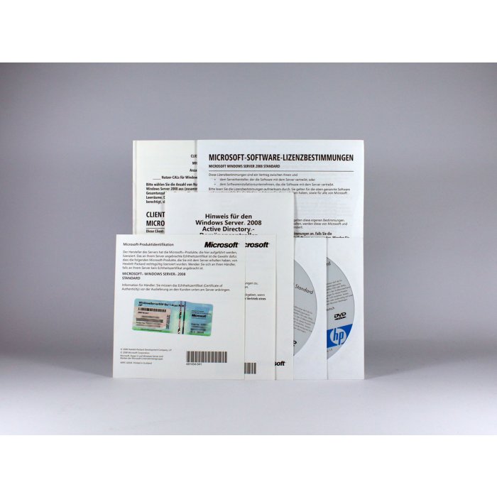 Windows 2008 Server Standard mit 5 CALs OEM/ROK für HP Vollversion, deutsch - neu Windows 2008 Server Standard mit 5 CALs OEM/ROK für HP Vollversion, deutsch - neu