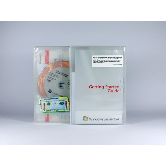 Windows 2008 Server Standard mit 5 CALs SB Vollversion, englisch