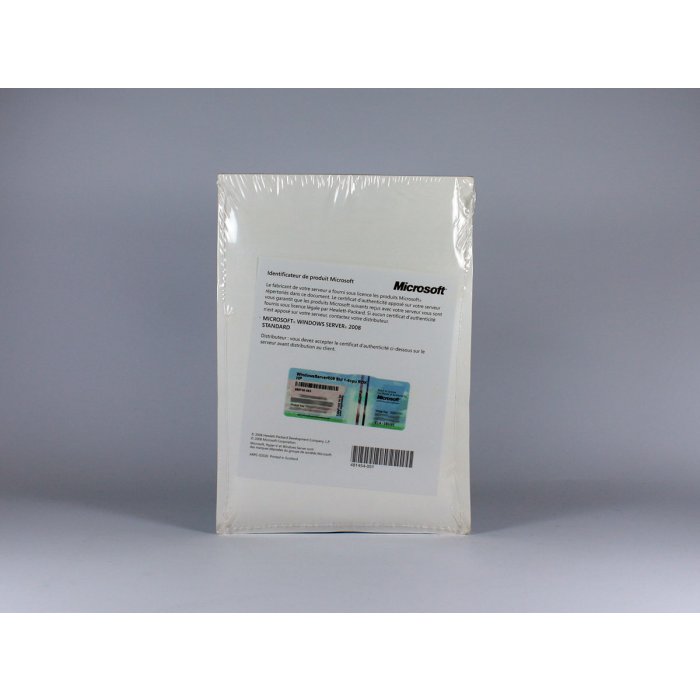 Windows 2008 Server Standard mit 5 CALs OEM/ROK für HP Vollversion, französisch - neu Windows 2008 Server Standard mit 5 CALs OEM/ROK für HP Vollversion, französisch - neu