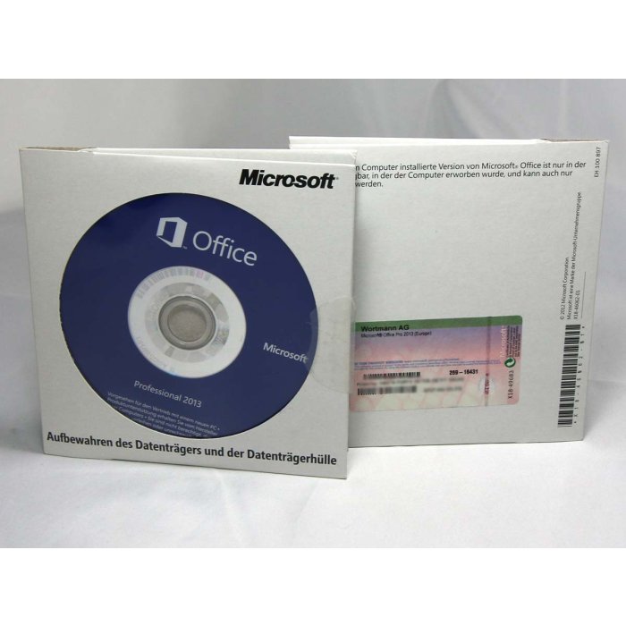 Office 2013 Professional Vollversion mit DVD (gelabelt), deutsch