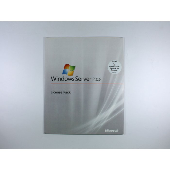 5 Zugriffslizenzen (Benutzer), MLP für Windows 2008, deutsch - neu 5 Zugriffslizenzen (Benutzer), MLP für Windows 2008, deutsch - neu