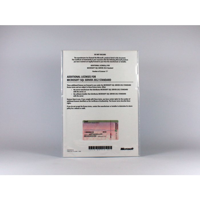 SQL Server 2012 Standard OEM-Additional License (Dell) - neu