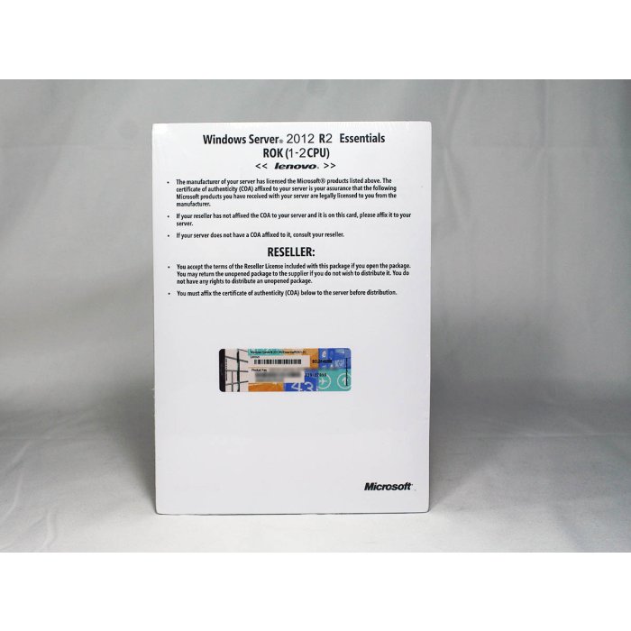 Windows Server Essentials 2012 R2 ROK (Lenovo), MUI - neu