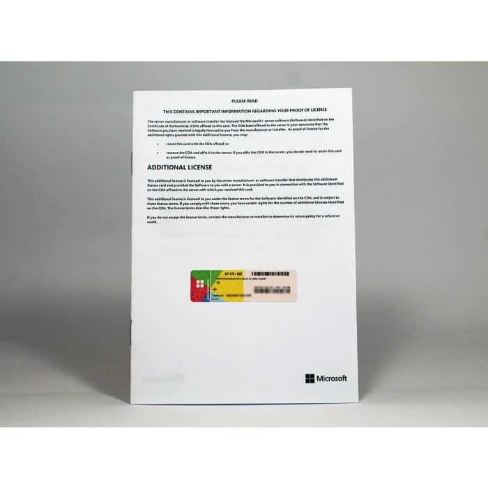 Windows 2016 Server Datacenter Edition Additional License (HP), (+2 Kerne) - neu