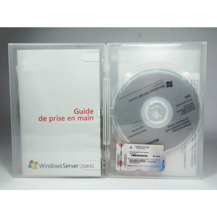 Windows 2008 Server Standard R2/x64 mit SP1 mit 5 CALs SB Vollversion, französisch Windows 2008 Server Standard R2/x64 mit SP1 mit 5 CALs SB Vollversion, französisch