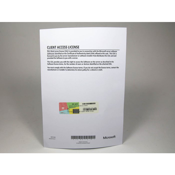 5 RDS-Zugriffslizenzen (Geräte) für Windows 2016, Wortmann-OEM