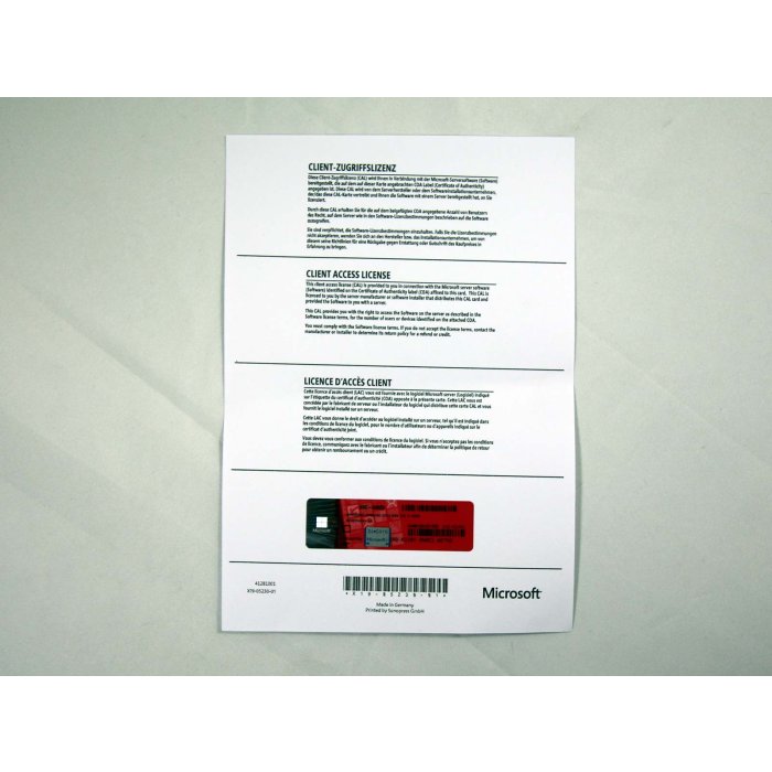 5 RDS-Zugriffslizenzen (Geräte) für Windows 2022, Tarox-OEM 5 RDS-Zugriffslizenzen (Geräte) für Windows 2022, Tarox-OEM
