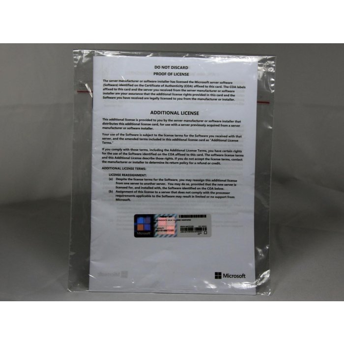 Windows 2022 Server Standard Edition, Additional License, OEM (HP), (+4 Kerne) - neu Windows 2022 Server Standard Edition, Additional License, OEM (HP), (+4 Kerne) - neu