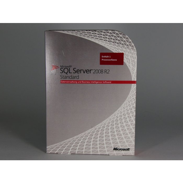 SQL Server 2008 Standard R2 mit 1-Proz.-Lizenz, Vollversion, deutsch, 1-CPU SQL Server 2008 Standard R2 mit 1-Proz.-Lizenz, Vollversion, deutsch, 1-CPU