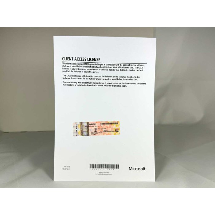 10 Zugriffslizenzen (Benutzer) für Windows 2025 Server, OEM (HP) - neu