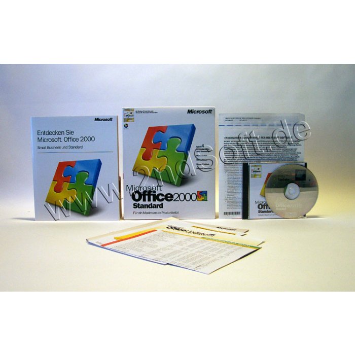 Office 2000 Standard Vollversionsbundle, deutsch Office 2000 Standard Vollversionsbundle, deutsch