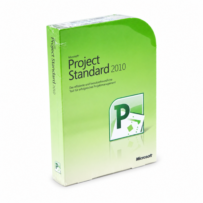 Project 2010 Standard 32-Bit, x64 Vollversion, deutsch - neu, Vorderseite (Z9V-00011)
