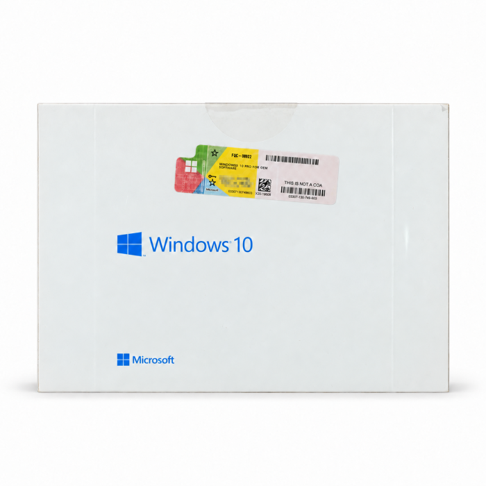 Windows 10 Professional x64, SB-Vollversion Vorderseite Windows 10 Professional x64, SB-Vollversion Vorderseite