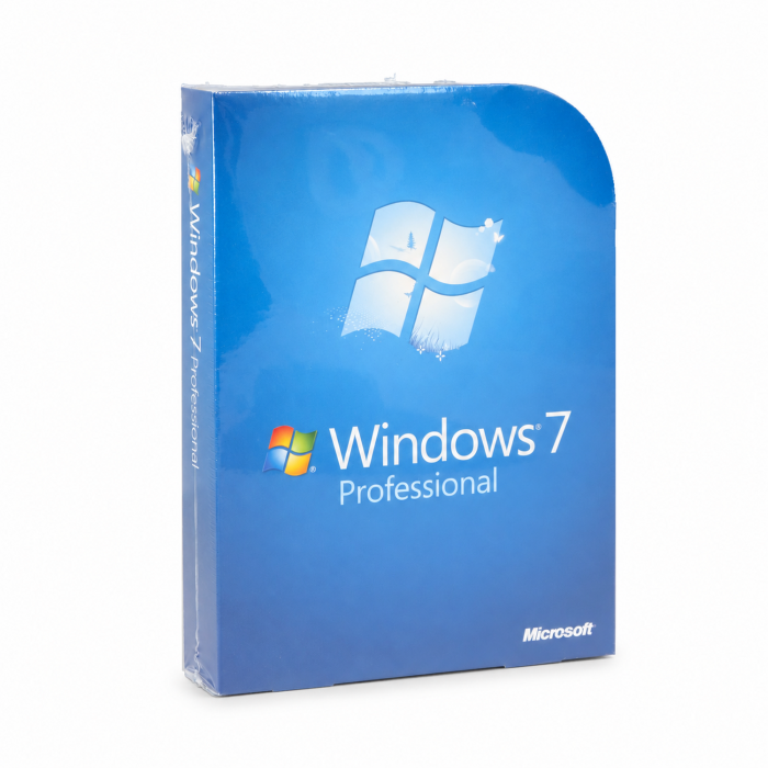 Windows 7 Professional 32- und 64-Bit Retail-Vollversion, englisch - neu, Vorderseite (FQC-00133)