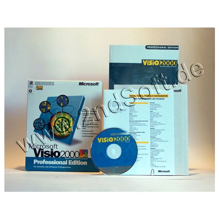 Visio 2000 Professional Vollversion, deutsch Visio 2000 Professional Vollversion, deutsch