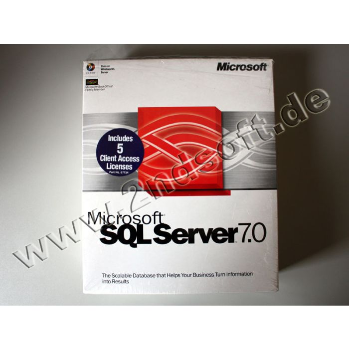 SQL Server 7 mit 5 Clients Vollversion, englisch