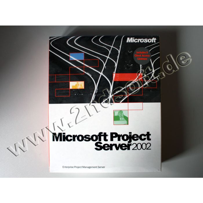 Project 2002 Server mit 5 Clients Vollversion, englisch - neu Project 2002 Server mit 5 Clients Vollversion, englisch - neu