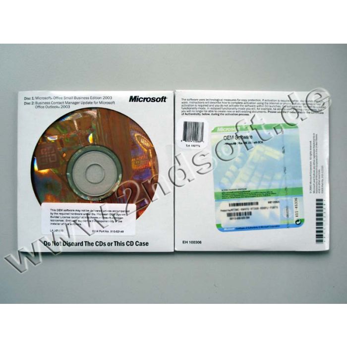Office 2003 SBE OEM/SB Vollversion, englisch