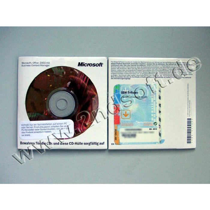 Office 2003 SBE (BIOS-locked, Exone), deutsch